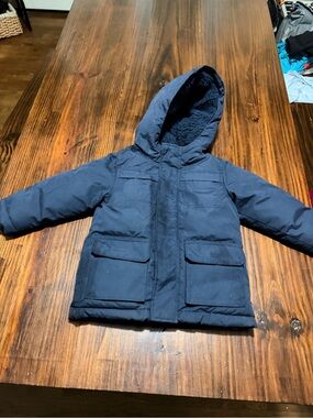 Old navy Kids Navy Hooded Winter Jacket  size 3T